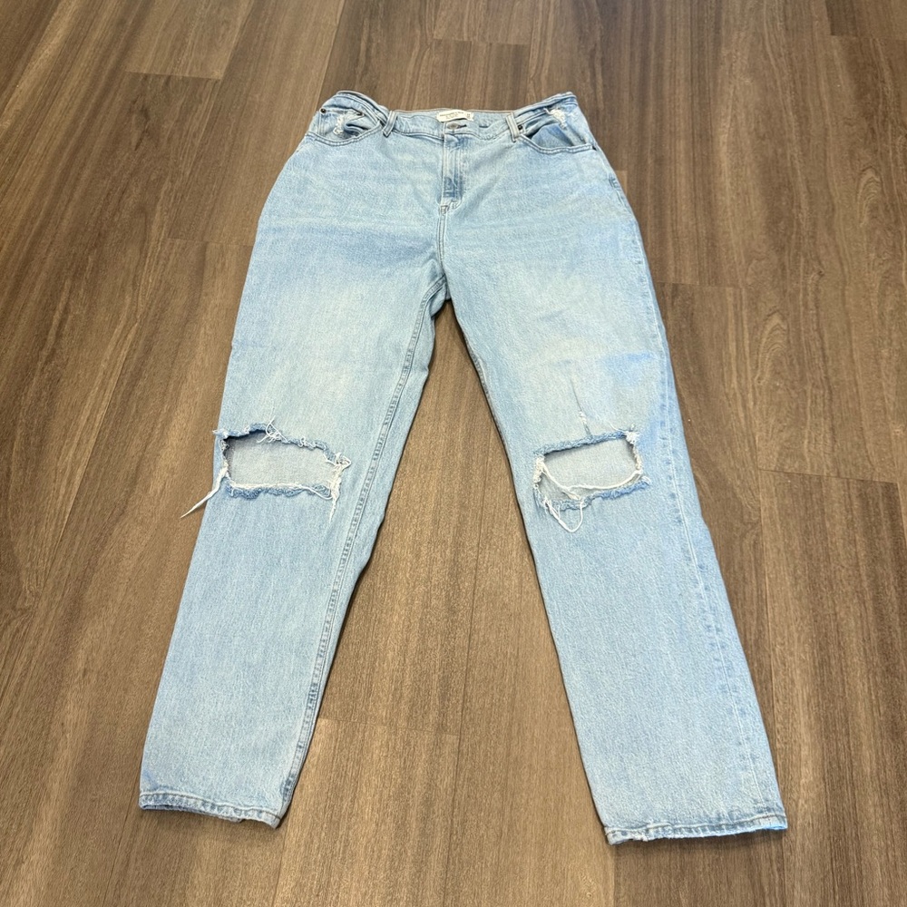 Abercrombie Distressed Light Blue Denim Jeans